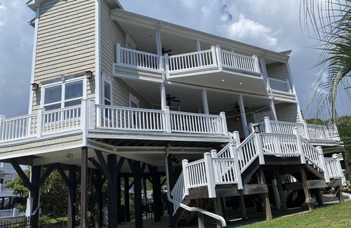 Surfside Beach House | Custom Home on LakeFront in Ocean Lakes