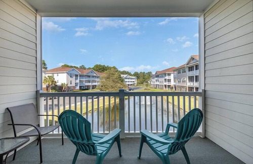 North Myrtle Beach Condo | Cute and Cozy 2nd Floor Barefoot Resort Condo Overlooking The Pond