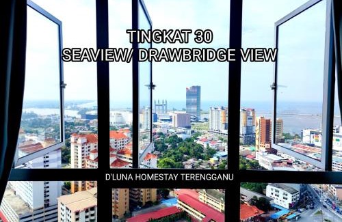 Kampung Ladang Tok Pelam Apartment | D'luna Homestay Terengganu SEA VIEW/DRAWBRIGE VIEW/NEAR HSNZ, KTCC, DRAWBRIGE