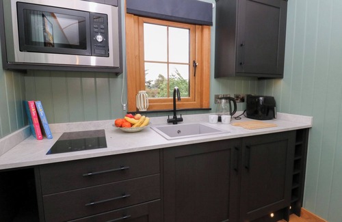 Rhayader Cottage | DAM VIEW SHEPHERDS HUT, romantic, with hot tub in Rhayader