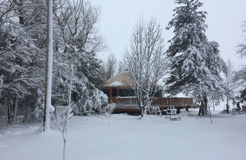 Gibbon Apartment | Dancing Crane Writing Center and Artist Retreat Eco Yurt