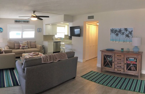 South Island Condo | Dazzling White Sandy Beach on Gulf with Clear Blue Water in a Tropical Paradise