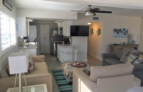 South Island Condo | Dazzling White Sandy Beach on Gulf with Clear Blue Water in a Tropical Paradise