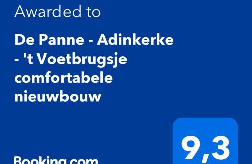 Adinkerke House | De Panne - Adinkerke - 't Voetbrugsje comfortabele nieuwbouw