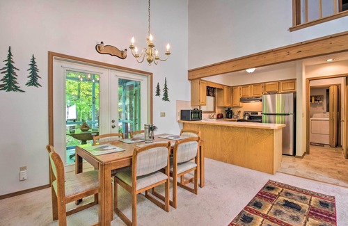 Locust Lake Village Cottage | Deck & Resort Amenities: Pocono Lake Home