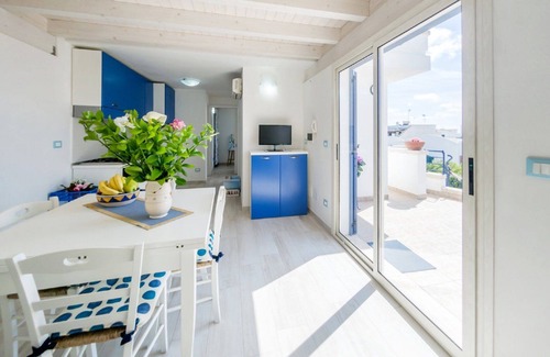 Santa Maria di Leuca Apartment | DELICIOUS PENTHOUSE ON THE SEA, FREE WI-FI, SEA VIEW, OUTDOOR SHOWER