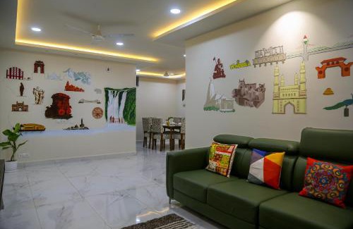 Gachibowli Apartment | Delightful 3 Bed holiday home with AC Near US Embassy, Gachibowli