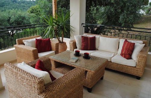Petaleia Villa | Delightful Secluded Villa Above Avlaki. Fabulous Views, Private Pool, A/C Wi-fi