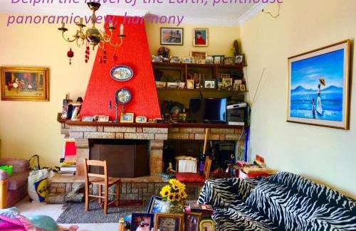 Delfoi Apartment | Delphi celebrity v i p the navel of the Earth, CENTER-DELPHI-penthouse galaxy&sky panoramic view, harmony&YOGA