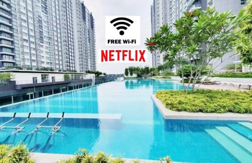 Kajang Apartment | Del’s Guesthouse @ Southville Same Level with Pool fits 8