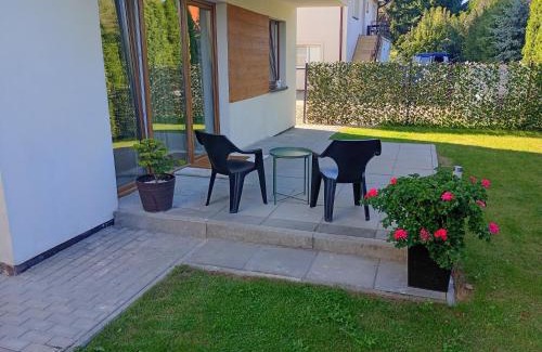 Ciechanow Apartment | Deluxe Apartament kuchnia z tarasem i parkingiem na wyłączność