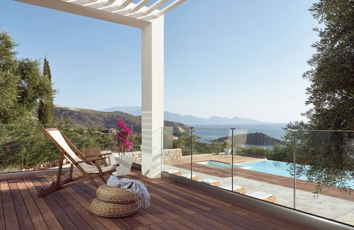 Skinaria House | Deluxe secluded villa with Infinity pool, Jacuzzi and breathtaking sea view.