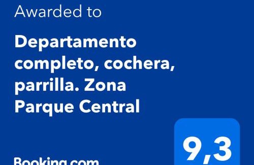 Mendoza City Center Apartment | Departamento completo, cochera, parrilla. Zona Parque Central