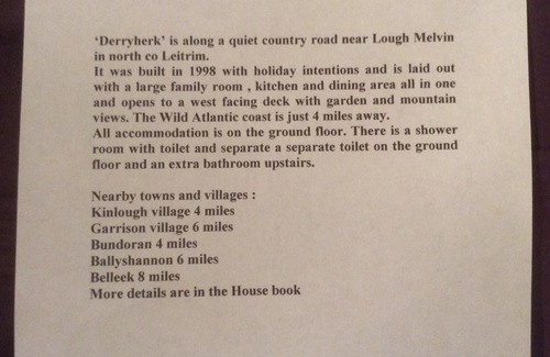 Ards House | Derryherk co Leitrim/Donegal