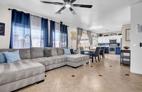Coldwater Springs House | Desert Pool Retreat Oasis/Game Room & Fireplace