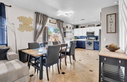 Coldwater Springs House | Desert Pool Retreat Oasis/Game Room & Fireplace