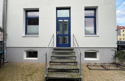 Wismar Condo | Design oasis for 3 with a view of Wismar harbor