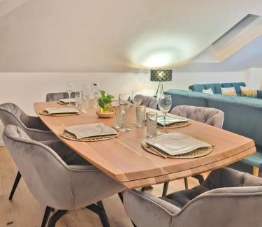 Lahr Apartment | Design-Penthouse I 90qm I Europapark 20 min I Boxspring I Nespresso I Parking