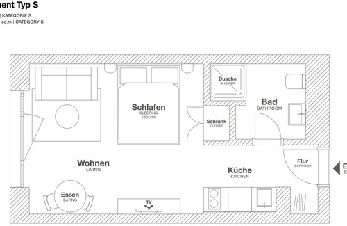 Darmstadt House | Design Serviced Apartment in Darmstadt - Zentrum, Langzeit, Dachterrasse