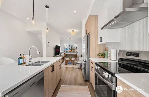 Springbank Hill House | Designer-Inspired Home » King Bed » Garage » AC