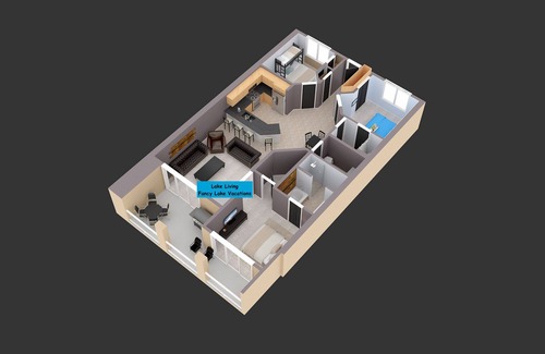 Osage Beach Condo | Designer Lakefront 3BR/2BA at Luxe Lands End