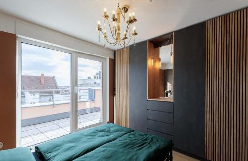 Mitte Apartment | Designer Penthouse in St Johannes, toller Ausblick über den Dächern Nürnbergs