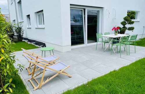 Diessen am Ammersee House | Designer vacation apartment/house in the house/sunny garden & terrace