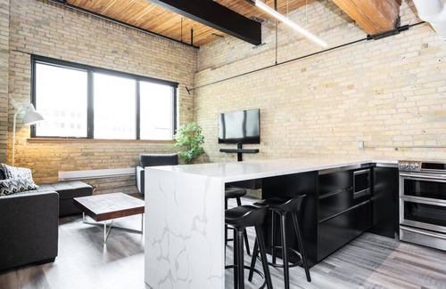 Exchange District Condo | Dette ejerlejlighed er 2 soveværelser, 1 badeværelser, der ligger i Winnipeg, Manitoba.