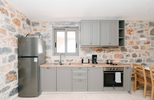 Lefktron Villa | Dione Villa 2: private pool - amazing sea view - traditional minimal stone villa