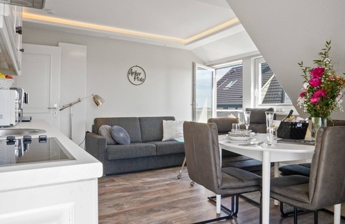 Hornum Apartment | Direct full sea view and very first free dune location high above the North Sea i