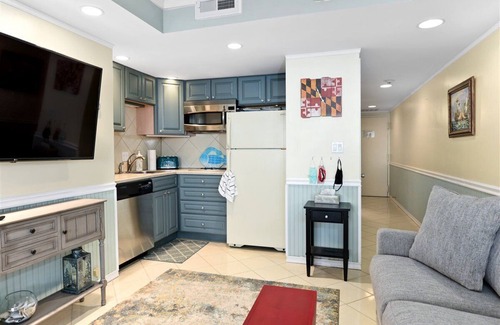 North Ocean City Condo | Direct Ocean Front Golden Sands Efficiency Unit With Indoor & Outdoor Pools!