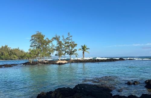 Hilo Apartment | Direct Oceanfront Mauna Loa Shores Honu Elua #508 next to Carlsmith Beach park, Hilo HI