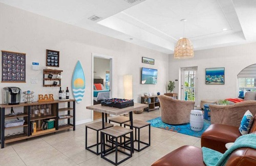 South Padre Island House | Directly Across from Beach! Dog-Friendly Home with Private Pool!