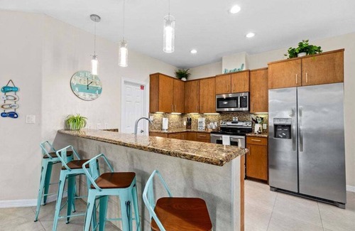 South Padre Island House | Directly Across from Beach! Dog-Friendly Home with Private Pool!