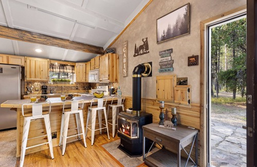 Island Park Cabin | *DISCOUNTED RATES* KABINO: Dogs OK Fire Pit Fireplace Loft w/Low Ceiling High Chair WiFi