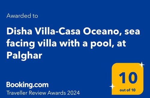Tarapur Villa | Disha Villa-Casa Oceano, sea facing villa with a pool, at Palghar