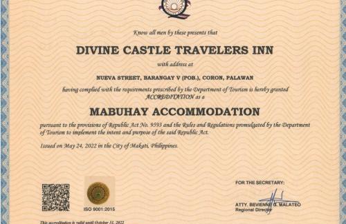Coron Town Proper Hotel | Divine Castle Travelers Inn