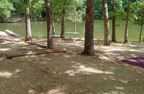 Sunrise Beach RV Rental | DnD Campground Site #4 Primitive Lake Front Camping