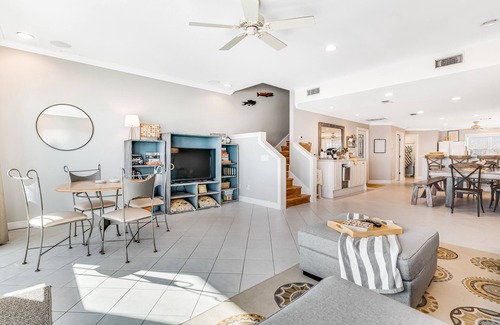 White Sands House | Dog-friendly, beachfront dream w/a wet bar & two furnished balconies