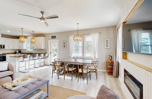 Cape San Blas House | Dog-friendly beach retreat with open layout, AC, private pool, fire pit & grill
