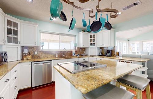 Pirates Beach House | Dog-friendly Beachfront House with Large Wraparound Gulf-front deck