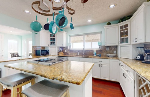 Pirates Beach House | Dog-friendly Beachfront House with Large Wraparound Gulf-front deck