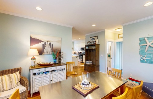 Olivia Beach House | Dog-friendly coastal home with private hot tub and park access