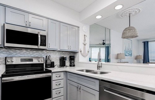 Orange Beach Condo | Dog-friendly condo in beachfront resort with pool, central AC, & gas grill