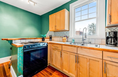 Albemarle Park Apartment | Dog-friendly downtown apartment with a spacious balcony & central AC