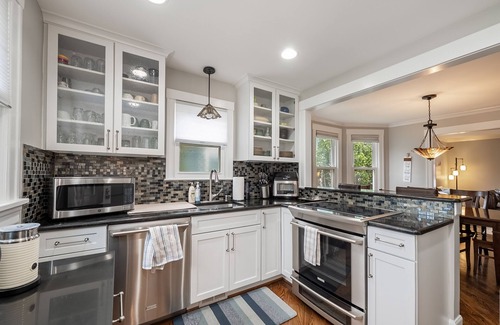 Plymouth House | Dog-friendly, historical home with cookout-ready backyard, home office, AC & W/D