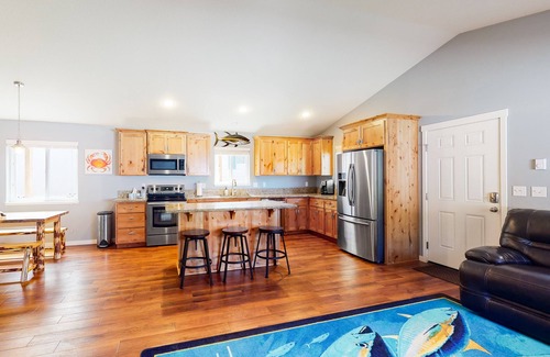 Rockaway Beach House | Dog-Friendly Home w/Front Porch, Wood Stove, WiFi, W/D - Walk to the Beach