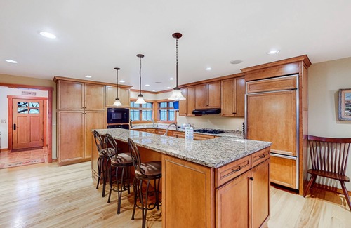 North Lake George House | Dog-friendly home near Lake George with deck, grill, media room, fireplace, W/D