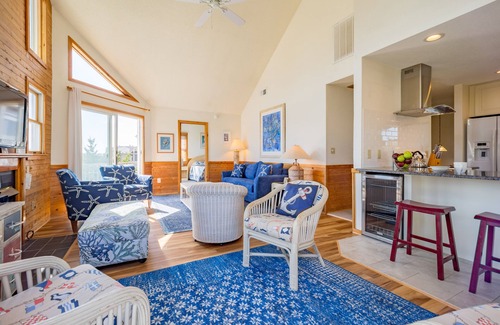 Avon House | Dog-friendly home near the beach w/ocean views, outdoor pool & private hot tub