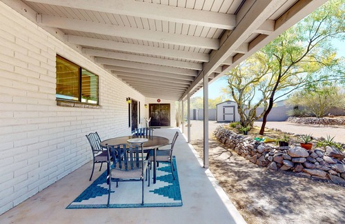 Tucson Estates House | Dog-friendly home with lovely desert views, fenced yard, patio & fireplace
